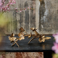Regina Andrew - 20-1644 - Sculpture - Dogwood Sprig - Antique Gold Leaf