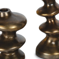 Regina Andrew - 20-1668BRS - Candle Holder Set - Blobby - Brass