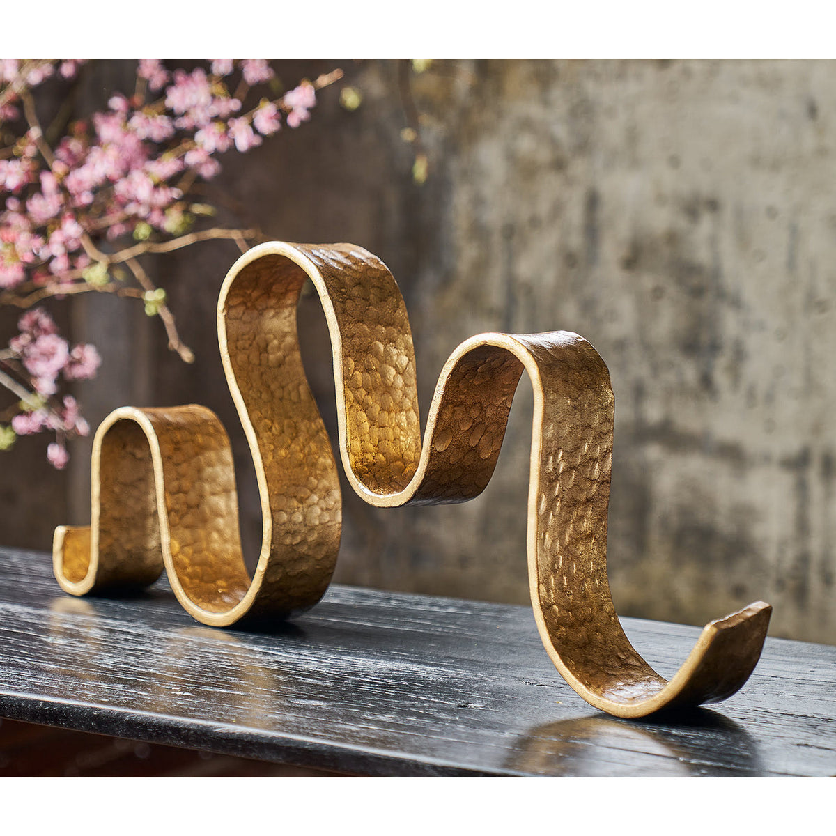 Regina Andrew - 20-1688 - Sculpture - Wave - Gold Leaf