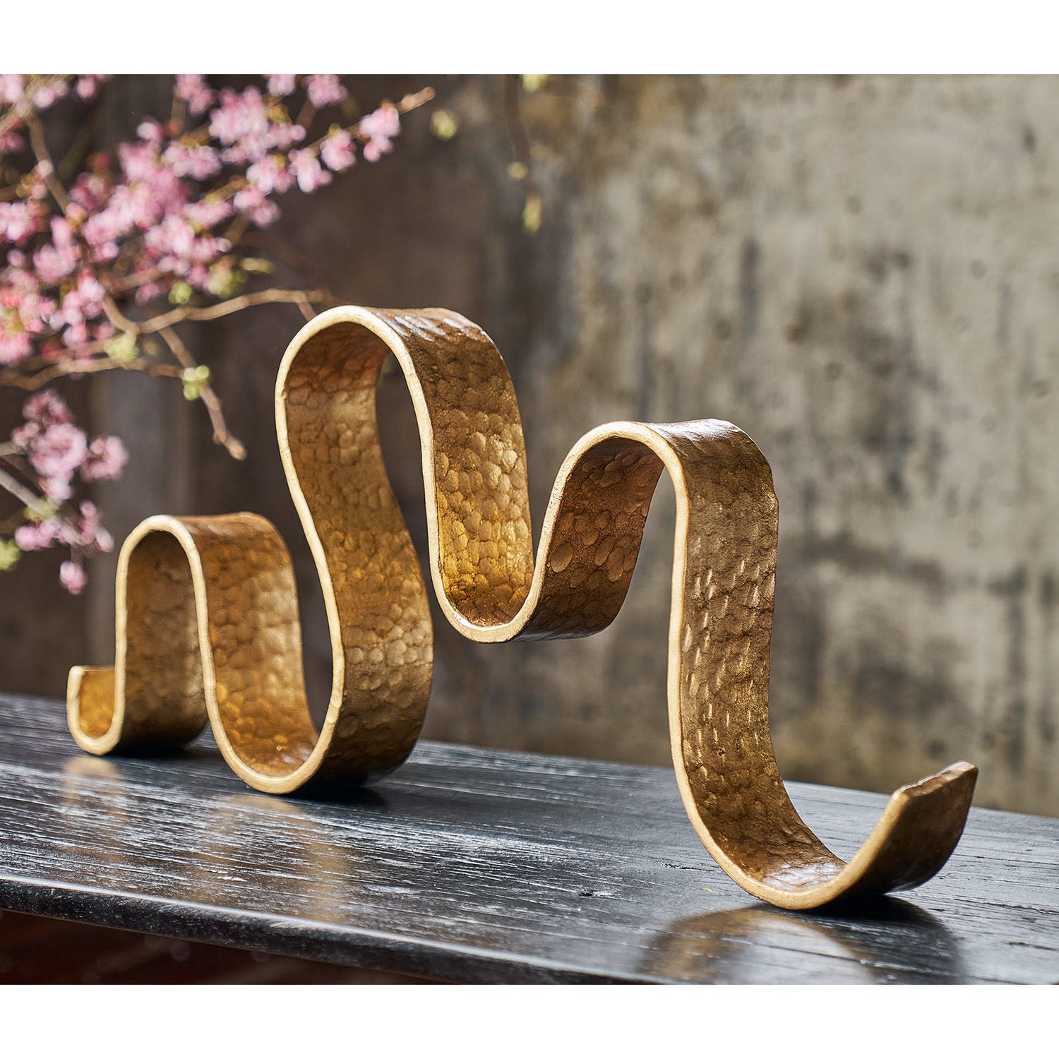 Regina Andrew - 20-1688 - Sculpture - Wave - Gold Leaf