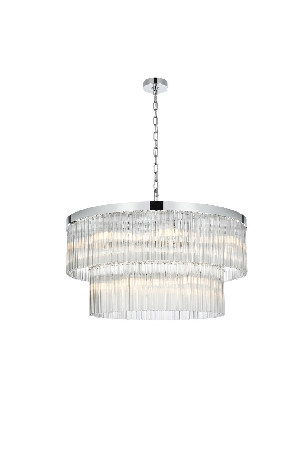 Elegant Lighting - 1070D32C - 14 Light Chandelier - Harlow - Chrome