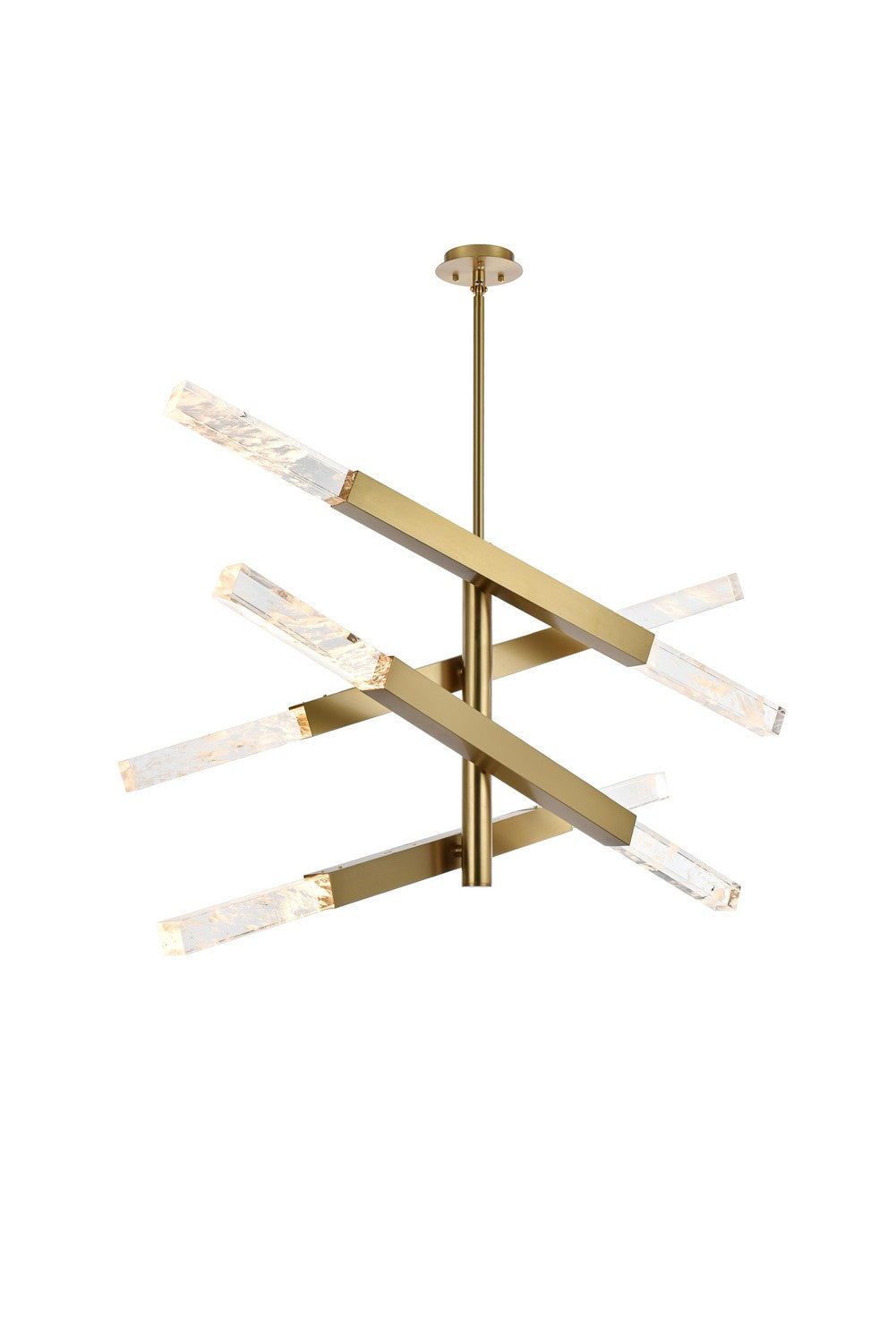 Elegant Lighting - 2085L4SG - Eight Light Pendant - Ari - Satin Gold