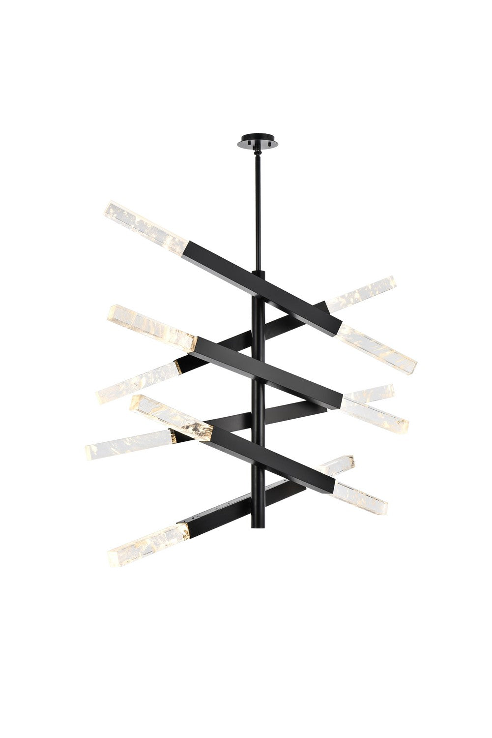 Elegant Lighting - 2085L6BK - 12 Light Pendant - Ari - Black