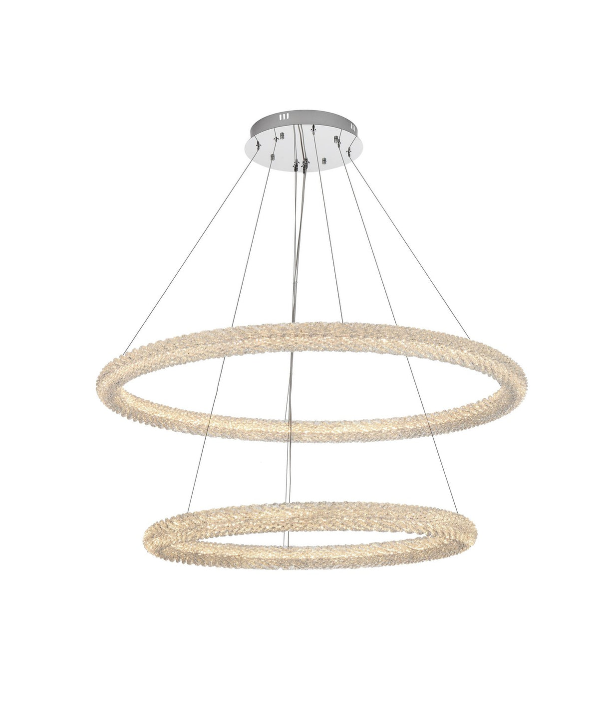 Elegant Lighting - 3800G42C - LED Chandelier - Bowen - Chrome