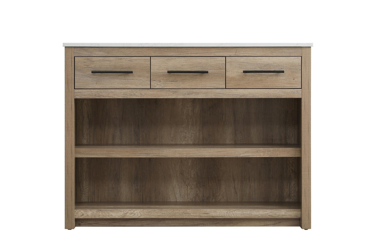 Elegant Lighting - KD0148NT - Kitchen Island - Porter - Natural Oak