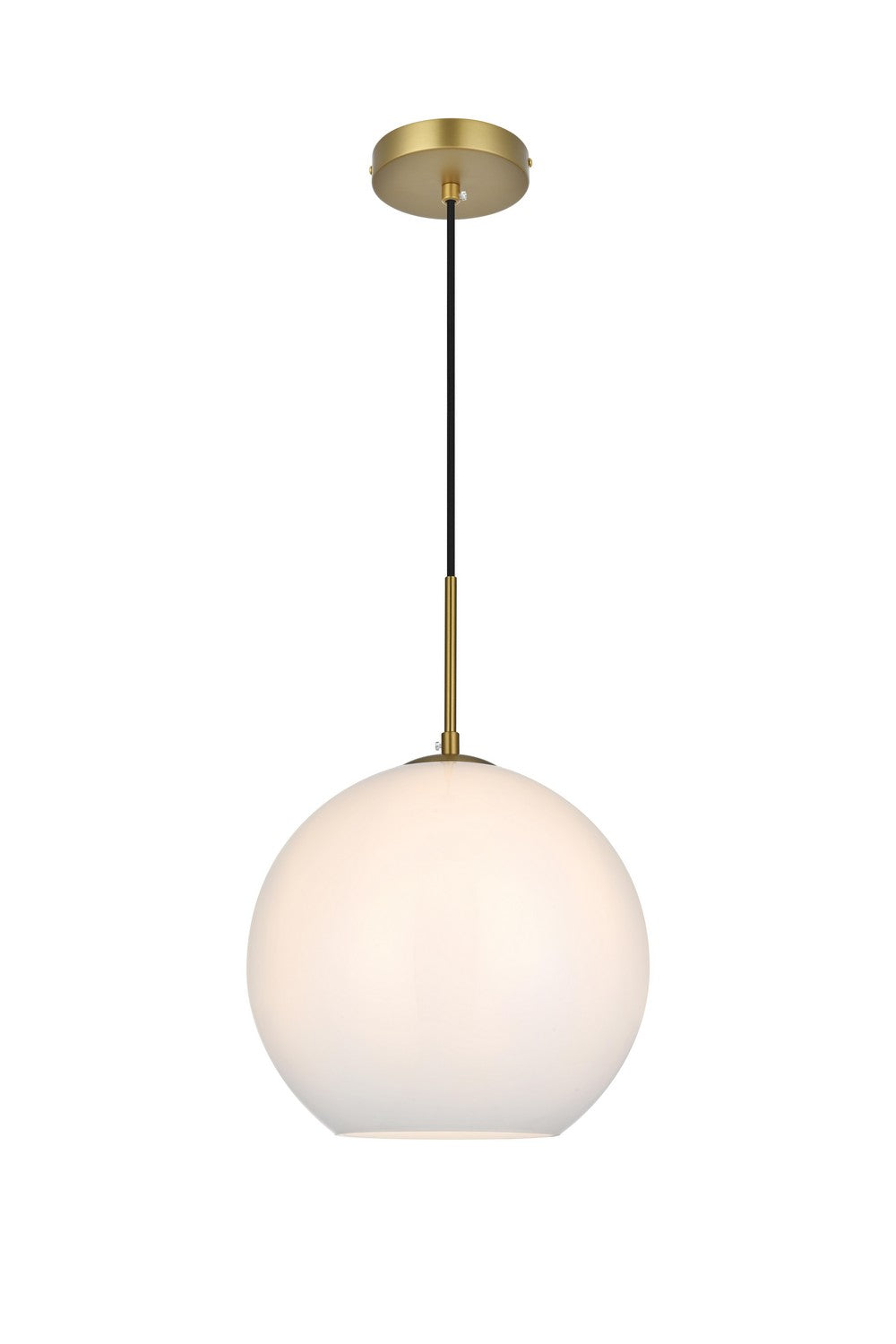 Elegant Lighting - LD2225SG - One Light Pendant - Baxter - Satin Gold and Frosted white