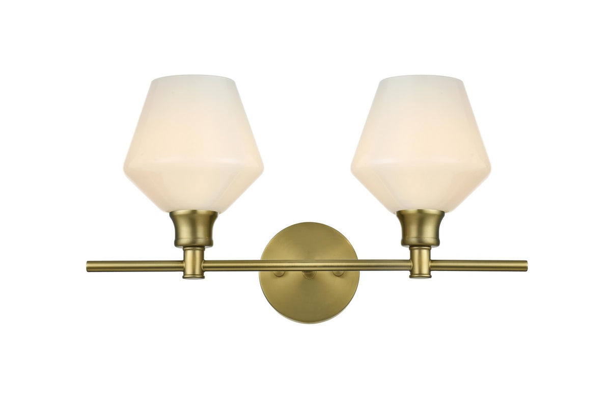 Elegant Lighting - LD2313SG - Two Light Wall Sconce - Gene - Satin Gold