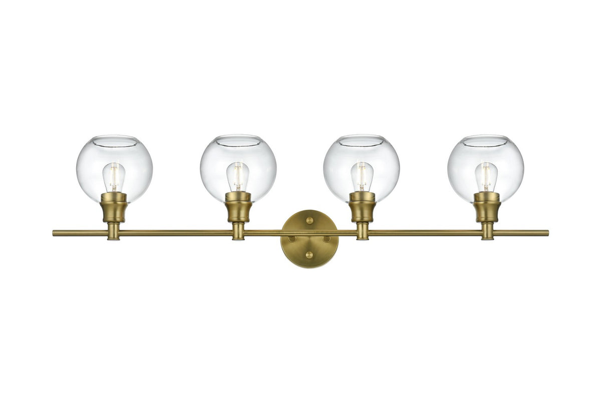 Elegant Lighting - LD2322SG - Four Light Wall Sconce - Collier - Satin Gold