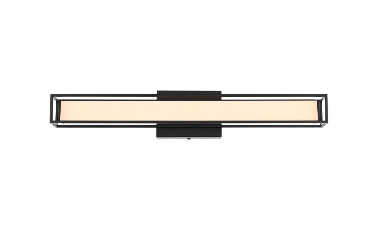 Elegant Lighting - LD301W24BK - LED Wall Sconce - Aden - Black