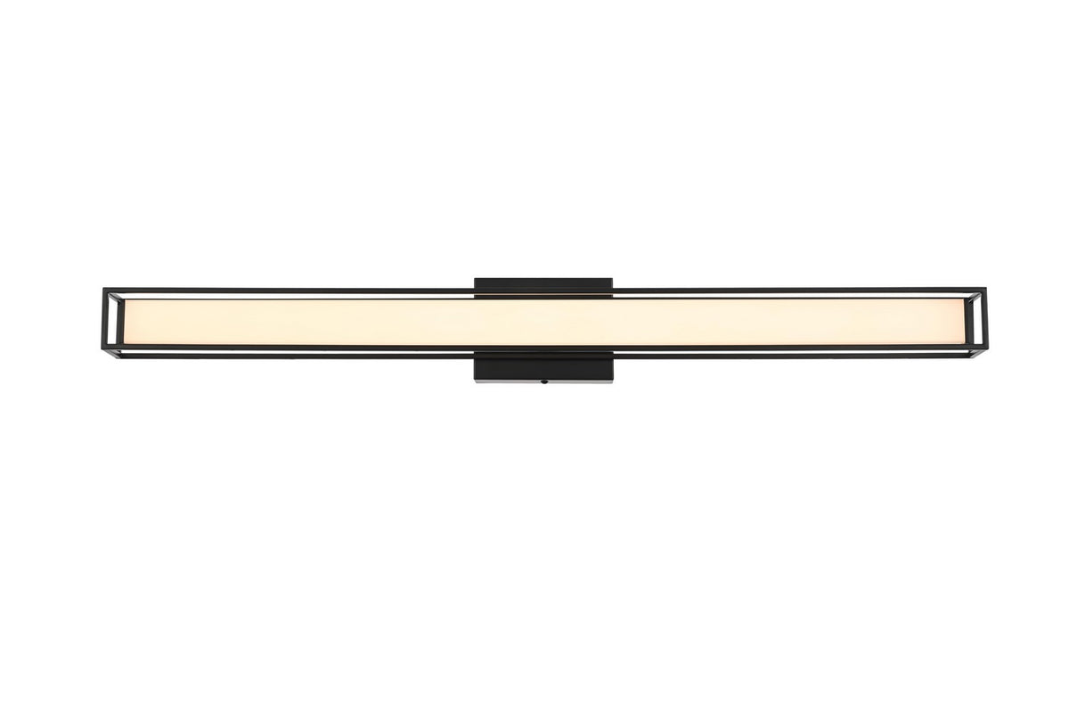 Elegant Lighting - LD301W36BK - LED Wall Sconce - Aden - Black