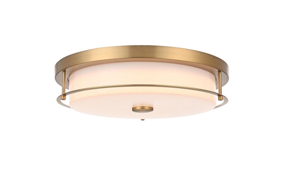 Elegant Lighting - LD304F16SG - LED Flush Mount - Kolson - Satin Gold