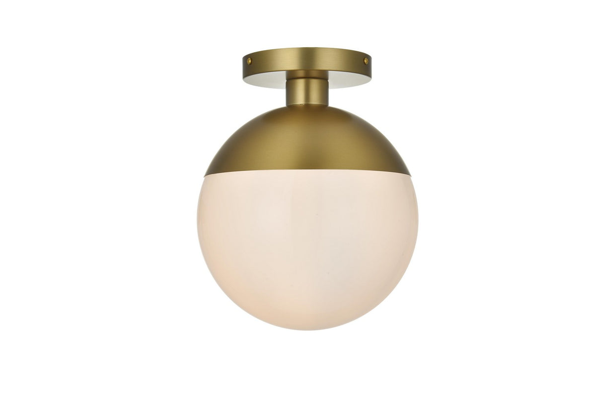 Elegant Lighting - LD6062SG - One Light Flush Mount - Eclipse - Satin Gold