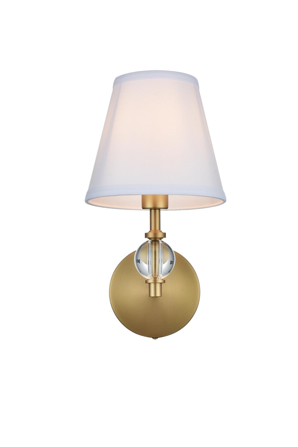 Elegant Lighting - LD7021W6SG - One Light Wall Sconce - Bethany - Satin Gold and White