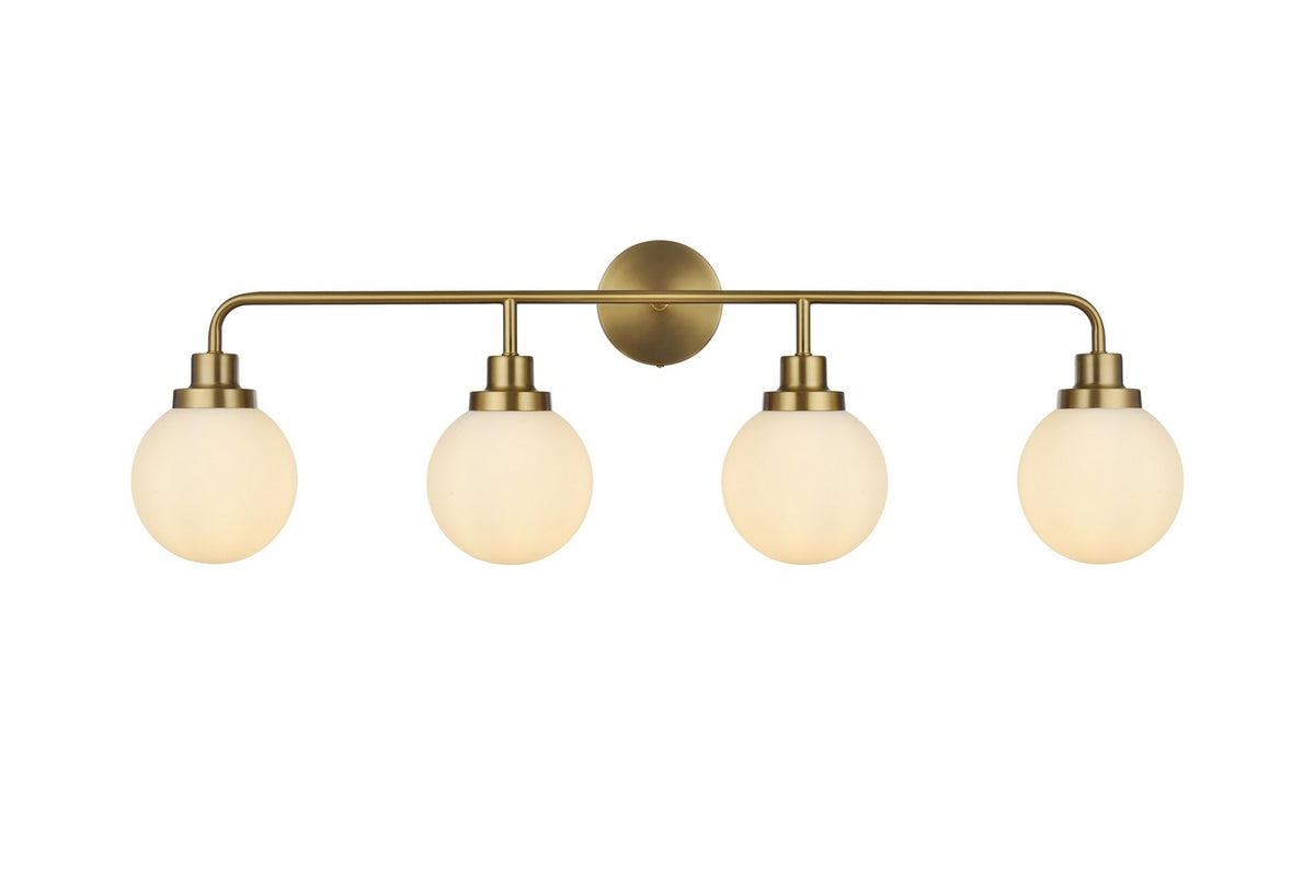 Elegant Lighting - LD7036W38SG - Four Light Wall Sconce - Hanson - Satin Gold