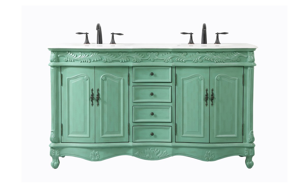 Elegant Lighting - VF-1049VM-VW - Double Bathroom Vanity - Windsor - Vintage mint