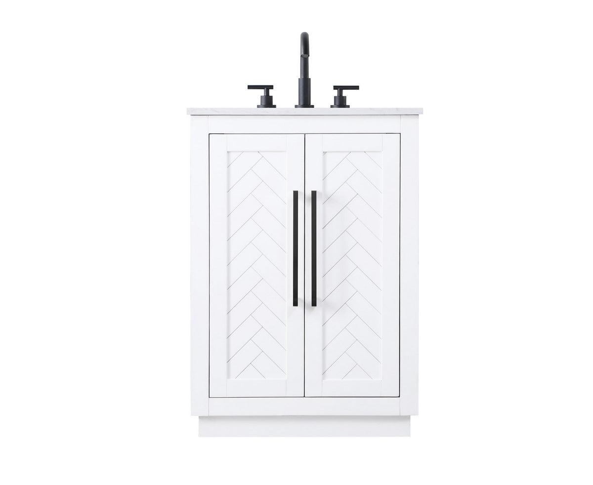 Elegant Lighting - VF29024WH - Bathroom Vanity - Chase - White