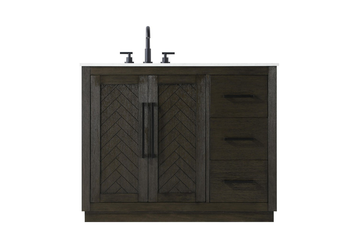 Elegant Lighting - VF29042CO - Bathroom Vanity - Chase - Chocolate Oak