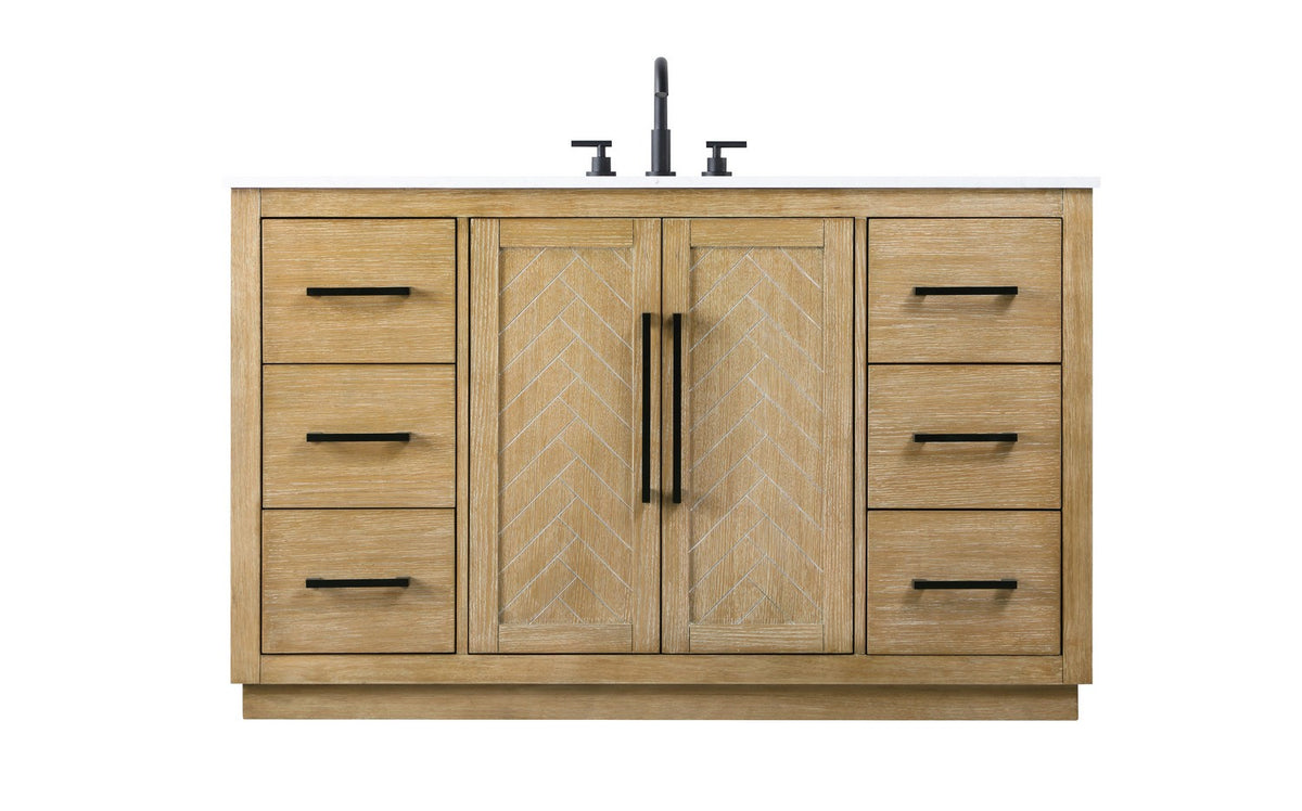 Elegant Lighting - VF29054LO - Bathroom Vanity - Chase - Linen Oak