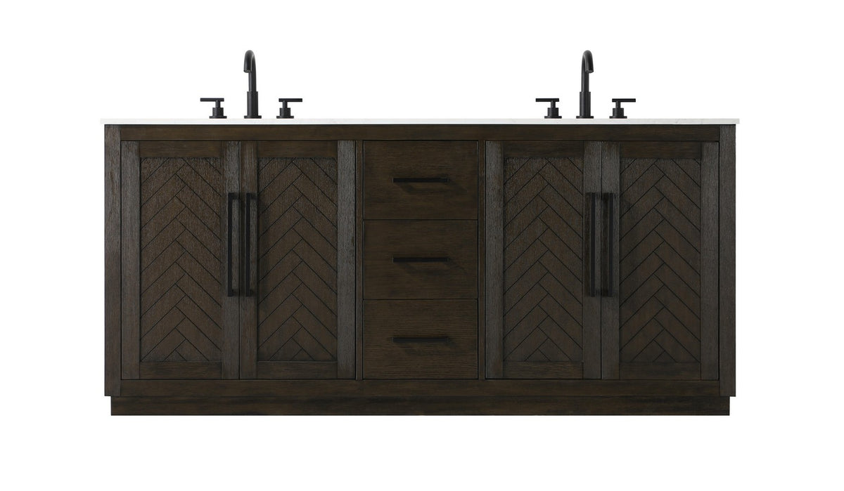 Elegant Lighting - VF29072DCO - Bathroom Vanity - Chase - Chocolate Oak