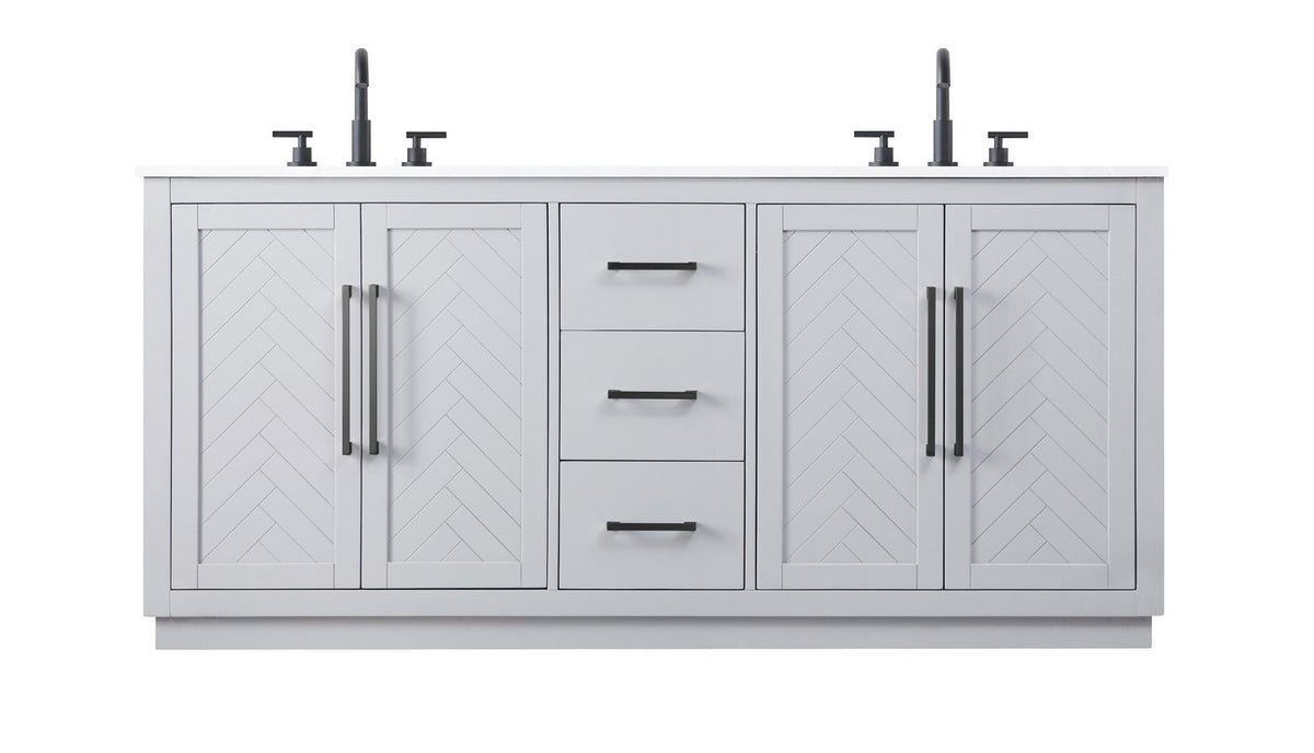 Elegant Lighting - VF29072DGR - Bathroom Vanity - Chase - Grey