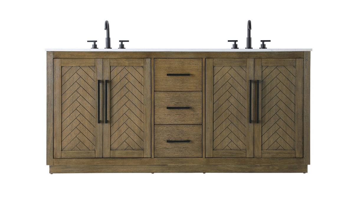 Elegant Lighting - VF29072DHO - Bathroom Vanity - Chase - Hazel Oak