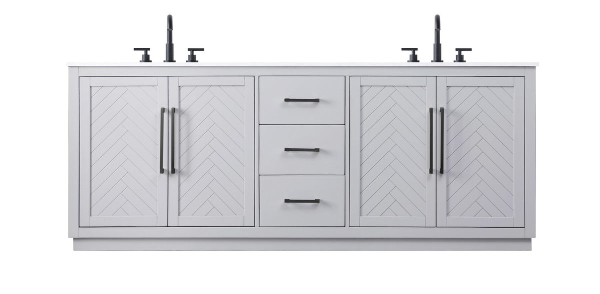 Elegant Lighting - VF29084DGR - Bathroom Vanity - Chase - Grey