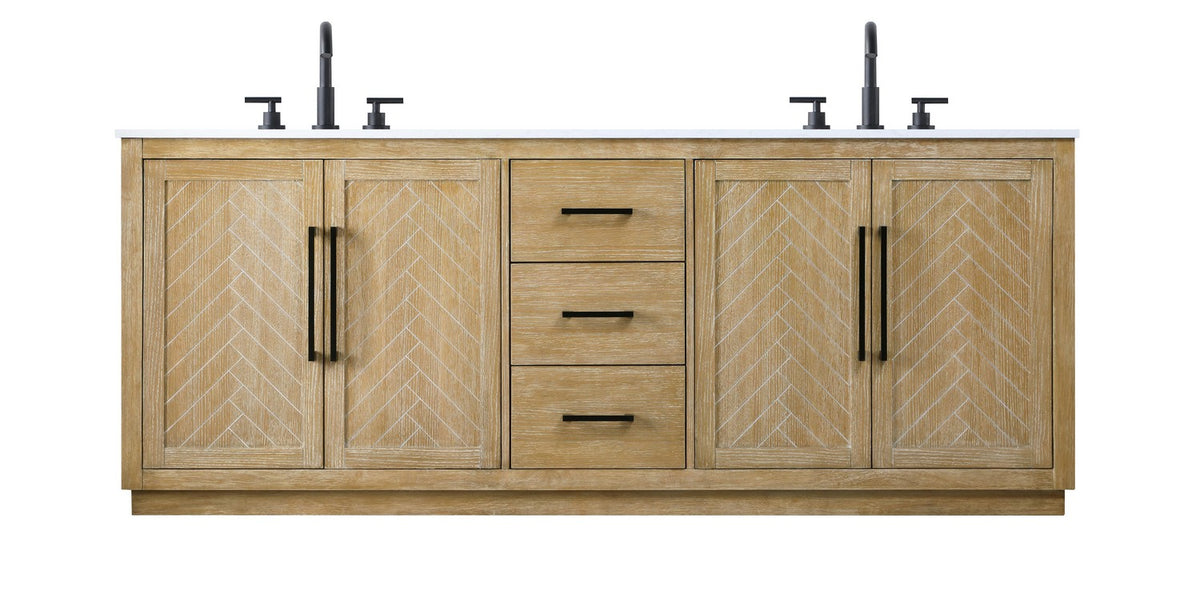 Elegant Lighting - VF29084DLO - Bathroom Vanity - Chase - Linen Oak