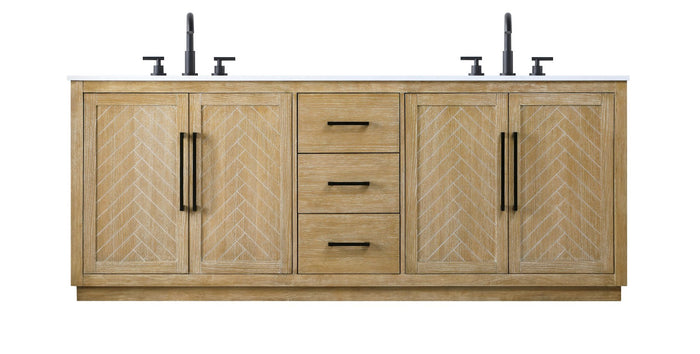 Elegant Lighting - VF29084DLO - Bathroom Vanity - Chase - Linen Oak