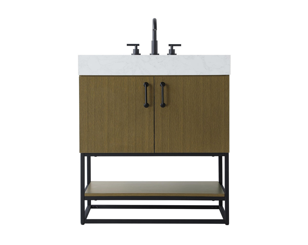 Elegant Lighting - VF29230MCB - Bathroom Vanity - Caroline - Chestnut Brown