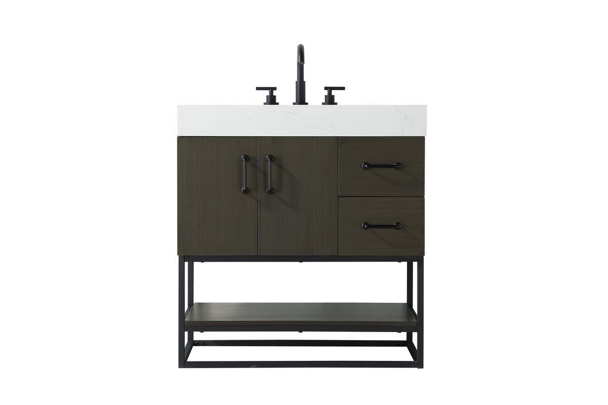 Elegant Lighting - VF29232MMB - Bathroom Vanity - Caroline - Mocha Brown