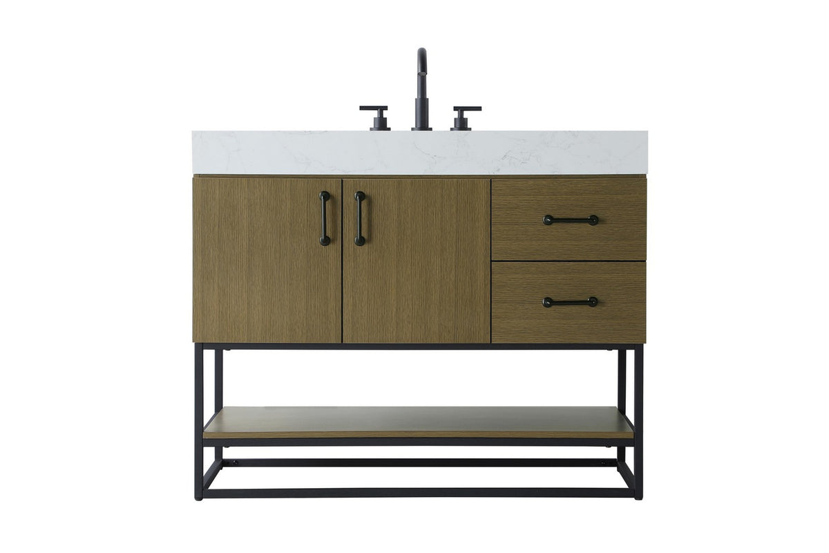 Elegant Lighting - VF29242MCB - Bathroom Vanity - Caroline - Chestnut Brown