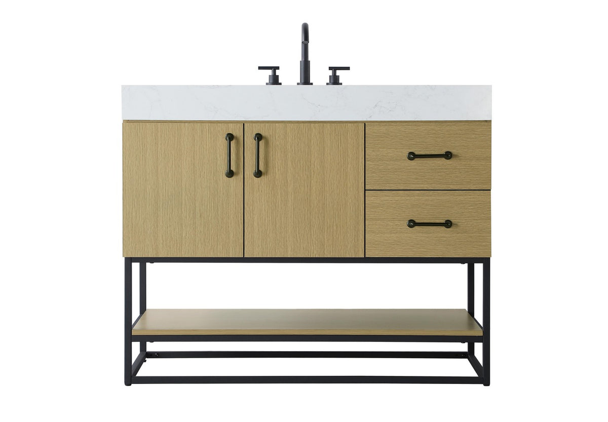 Elegant Lighting - VF29242MHB - Bathroom Vanity - Caroline - Honey Brown