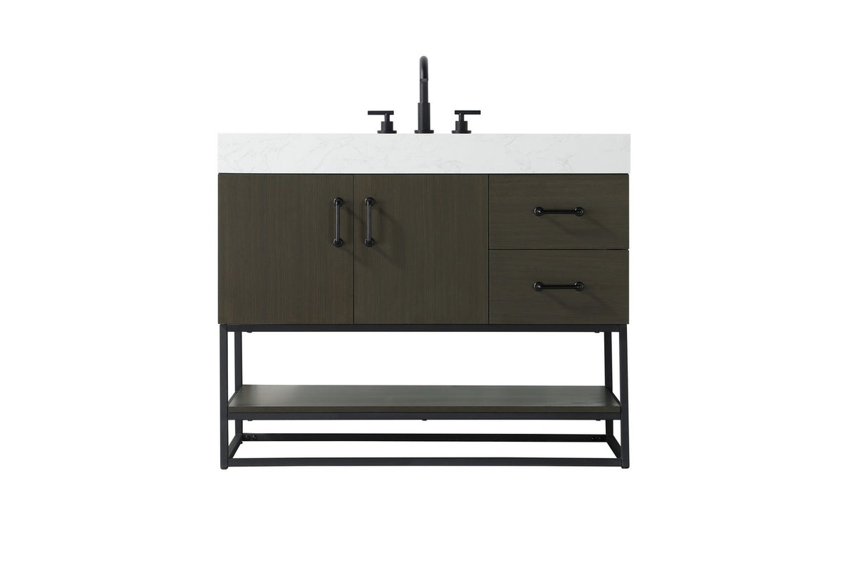 Elegant Lighting - VF29242MMB - Bathroom Vanity - Caroline - Mocha Brown