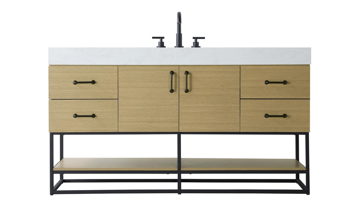 Elegant Lighting - VF29260MHB - Bathroom Vanity - Caroline - Honey Brown