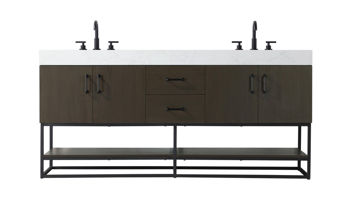 Elegant Lighting - VF29272DMMB - Bathroom Vanity - Caroline - Mocha Brown