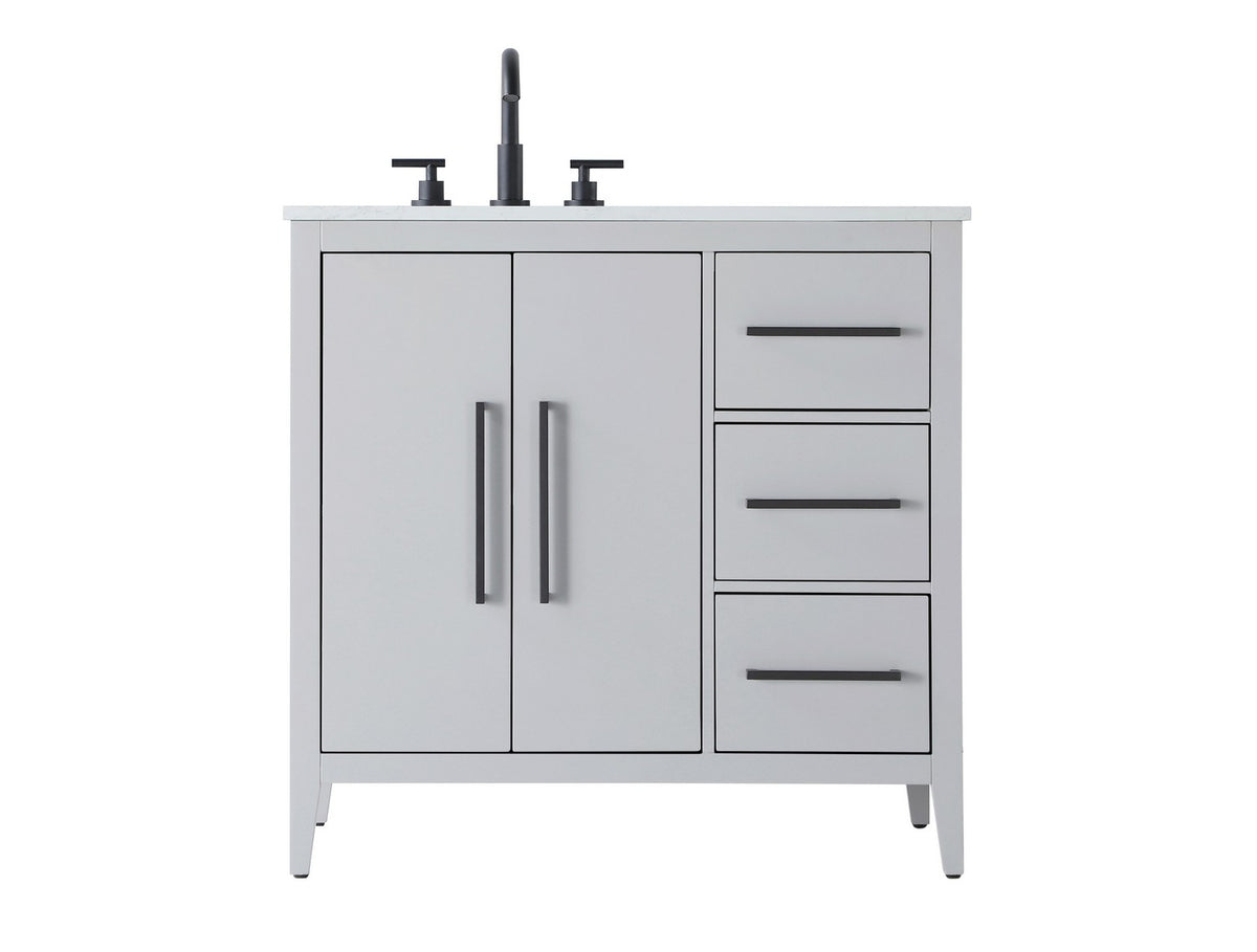 Elegant Lighting - VF29336GR - Bathroom Vanity - Millie - Grey