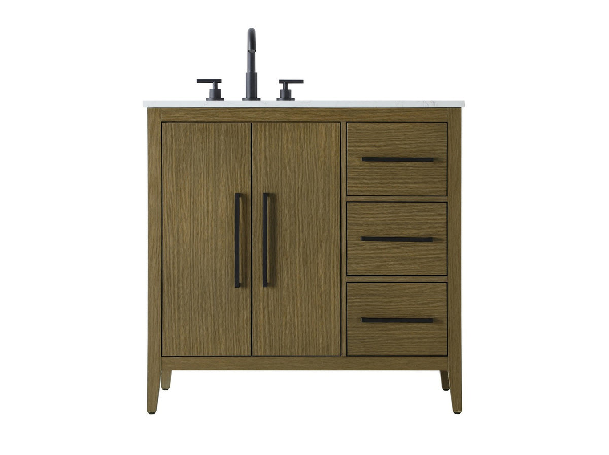 Elegant Lighting - VF29336MCB - Bathroom Vanity - Millie - Chestnut Brown