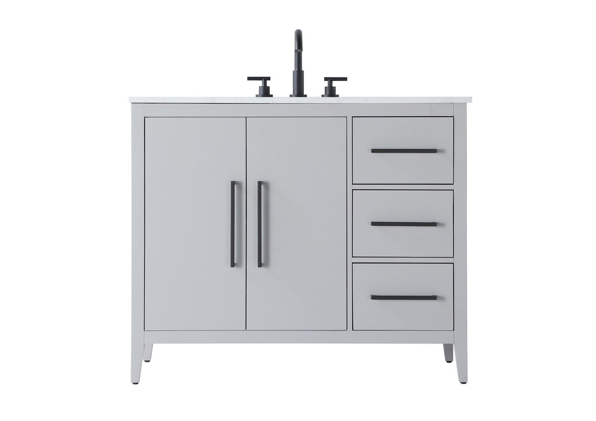 Elegant Lighting - VF29342GR - Bathroom Vanity - Millie - Grey