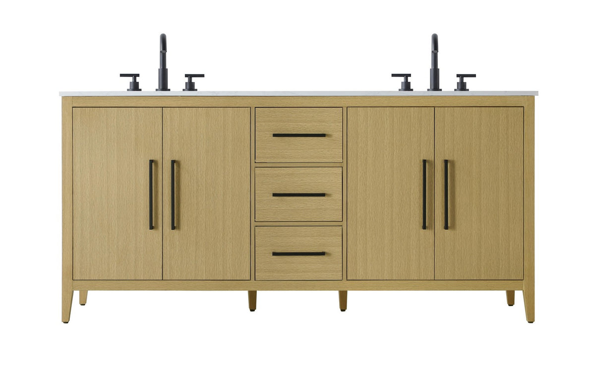 Elegant Lighting - VF29372DMHB - Bathroom Vanity - Millie - Honey Brown