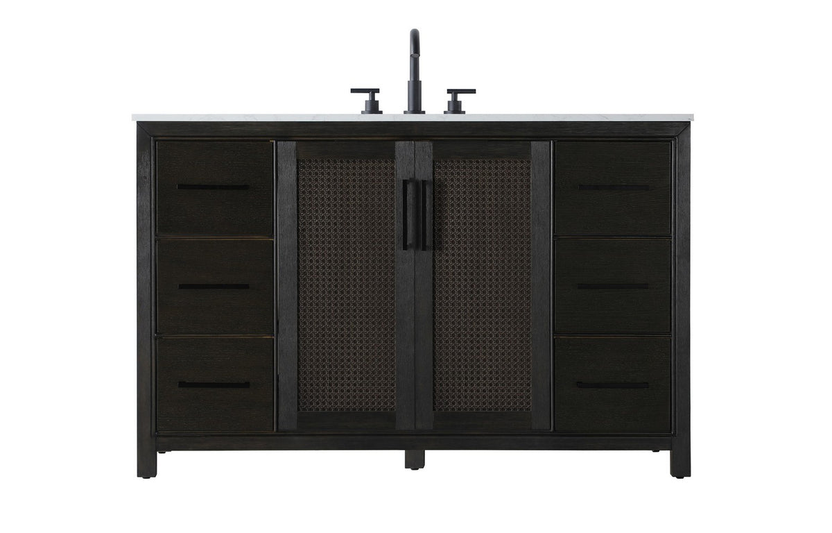 Elegant Lighting - VF29554CO - Bathroom Vanity - Alina - Chocolate Oak