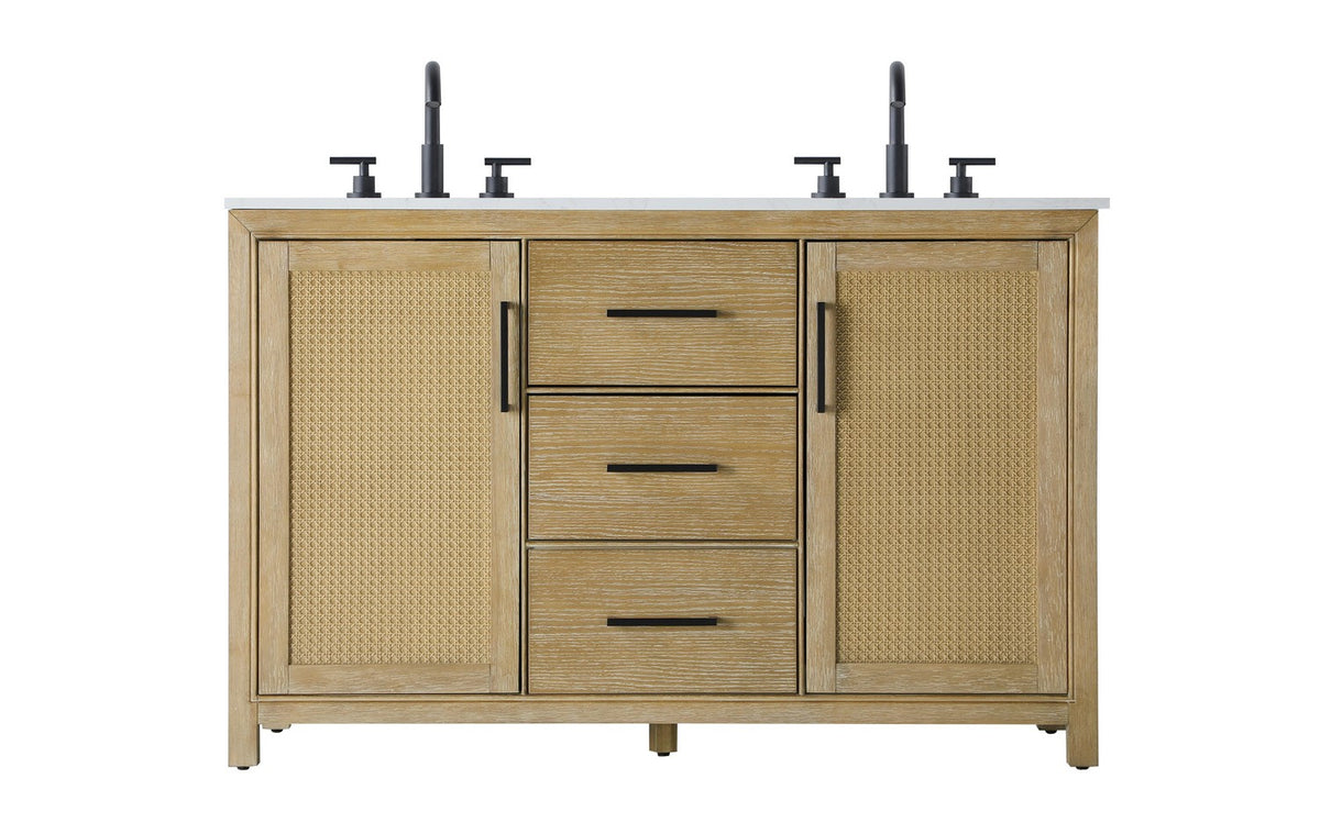 Elegant Lighting - VF29554DLO - Bathroom Vanity - Alina - Linen Oak