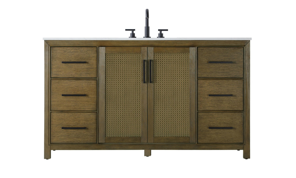Elegant Lighting - VF29560HO - Bathroom Vanity - Alina - Hazel Oak