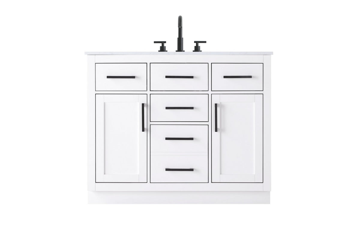 Elegant Lighting - VF29742WH - Bathroom Vanity - Alden - White