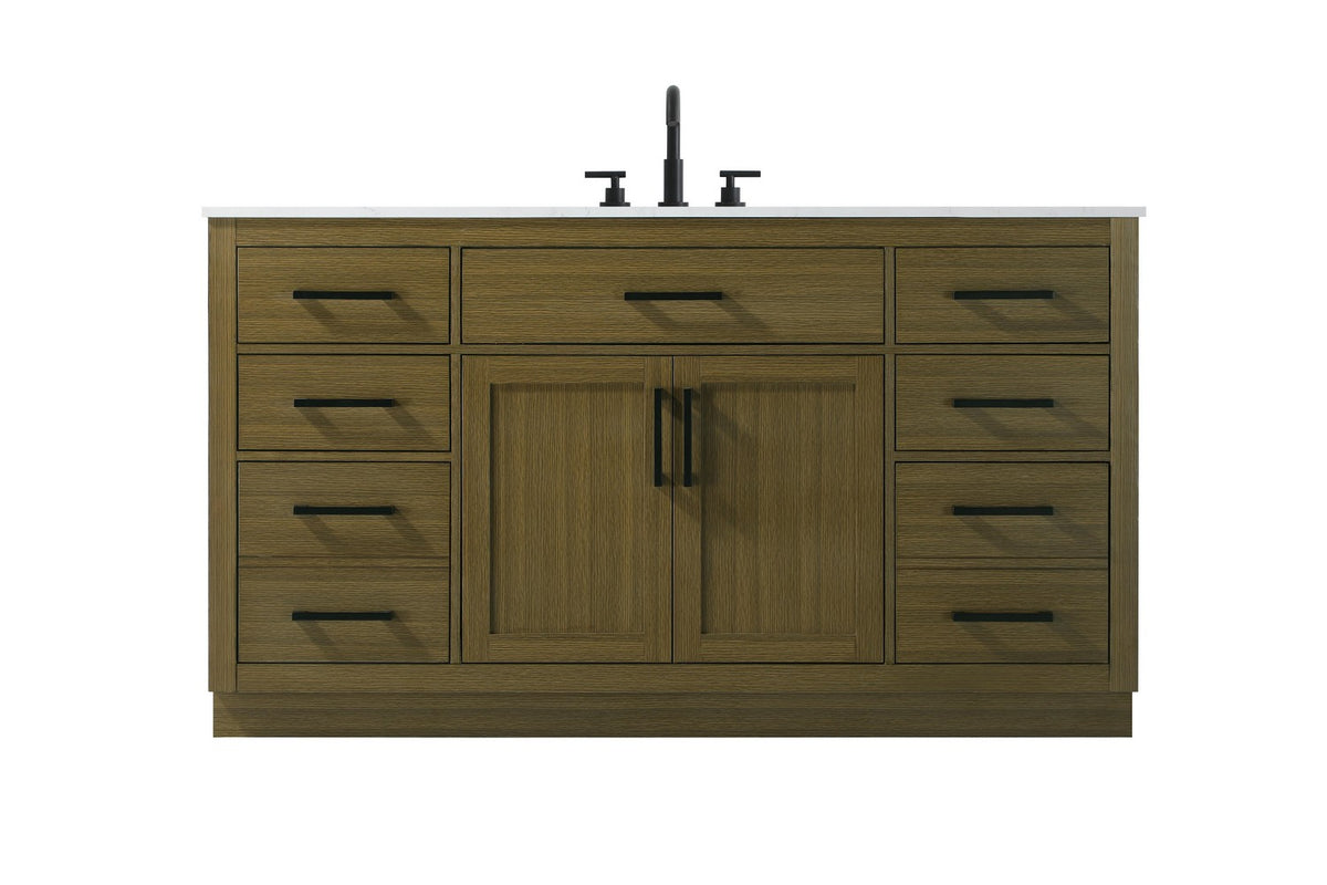 Elegant Lighting - VF29760MCB - Bathroom Vanity - Alden - Chestnut Brown