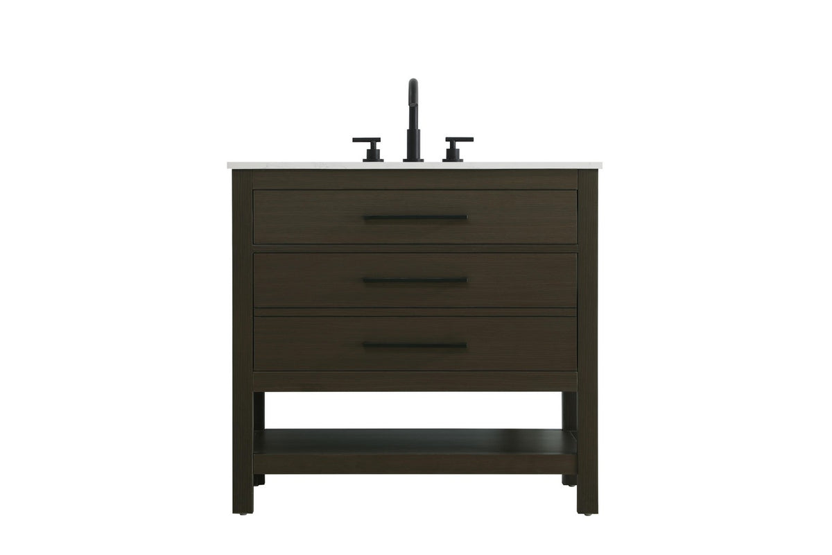 Elegant Lighting - VF60536MMB - Bathroom Vanity - Karson - Mocha Brown