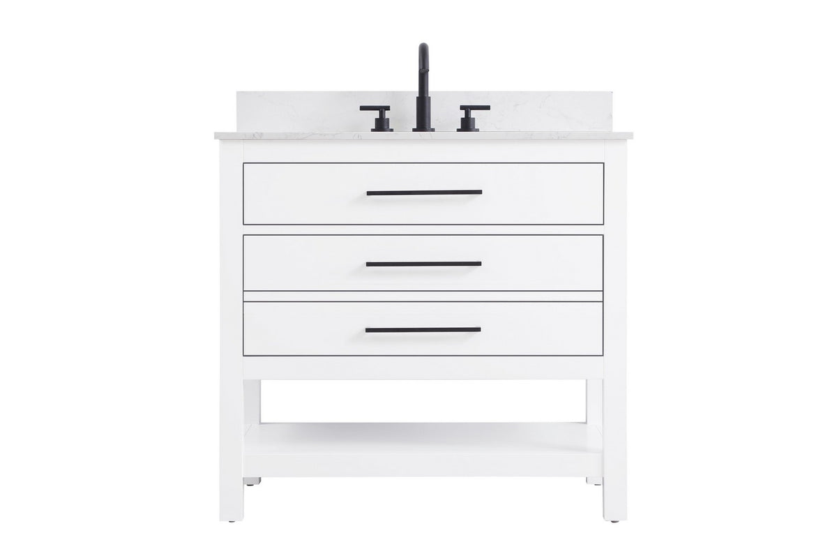 Elegant Lighting - VF60536WH-BS - Bathroom Vanity - Karson - White