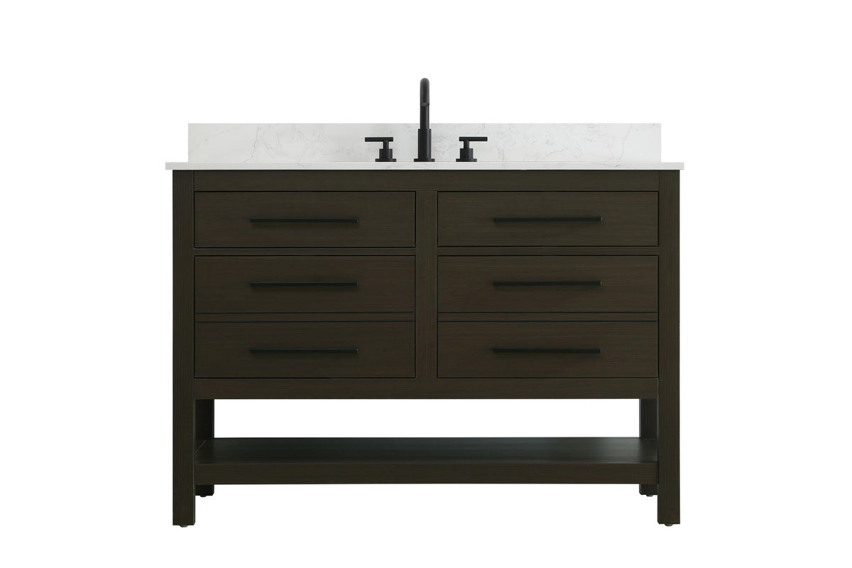 Elegant Lighting - VF60548MMB-BS - Bathroom Vanity - Karson - Mocha Brown