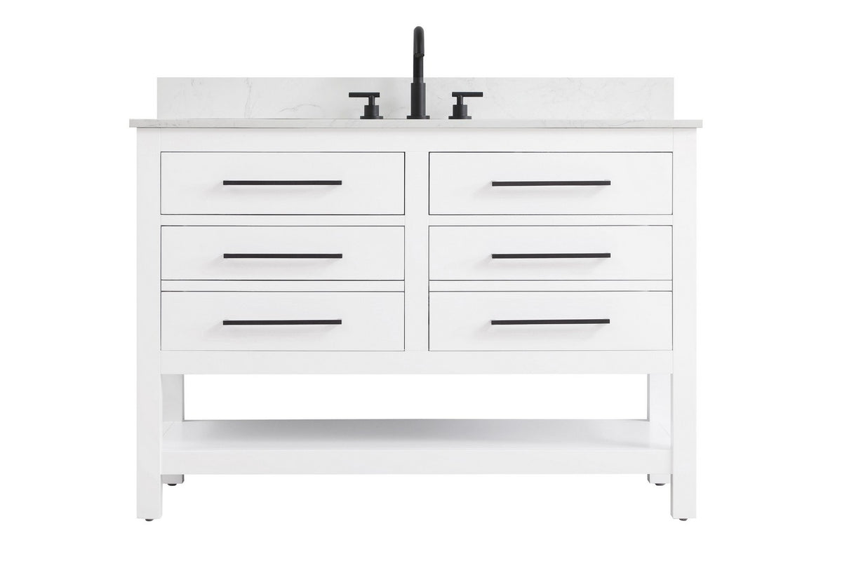 Elegant Lighting - VF60548WH-BS - Bathroom Vanity - Karson - White