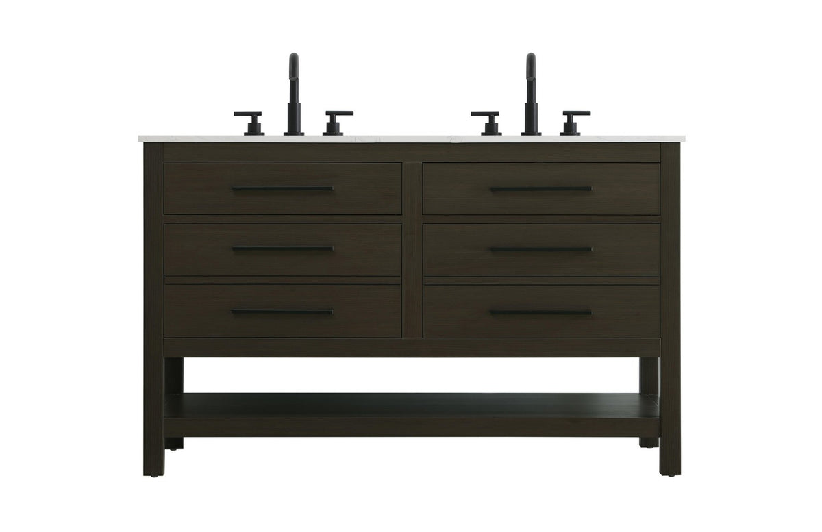 Elegant Lighting - VF60554DMMB - Bathroom Vanity - Karson - Mocha Brown
