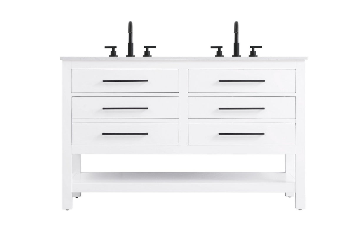 Elegant Lighting - VF60554DWH - Bathroom Vanity - Karson - White
